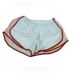 Nike White, Peach and Red Athletic Shorts